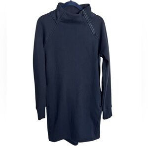 Athleta Cozy Karma Sweatshirt Dress Black size Small